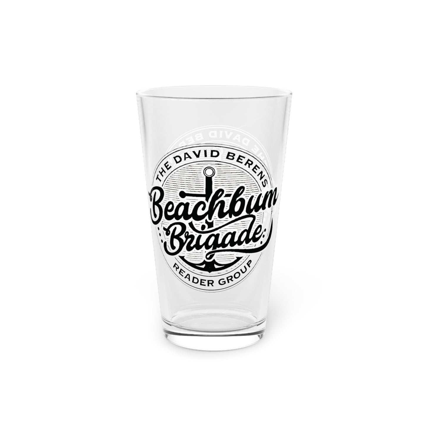 Beach Bum Brigade Pint Glass, 16oz