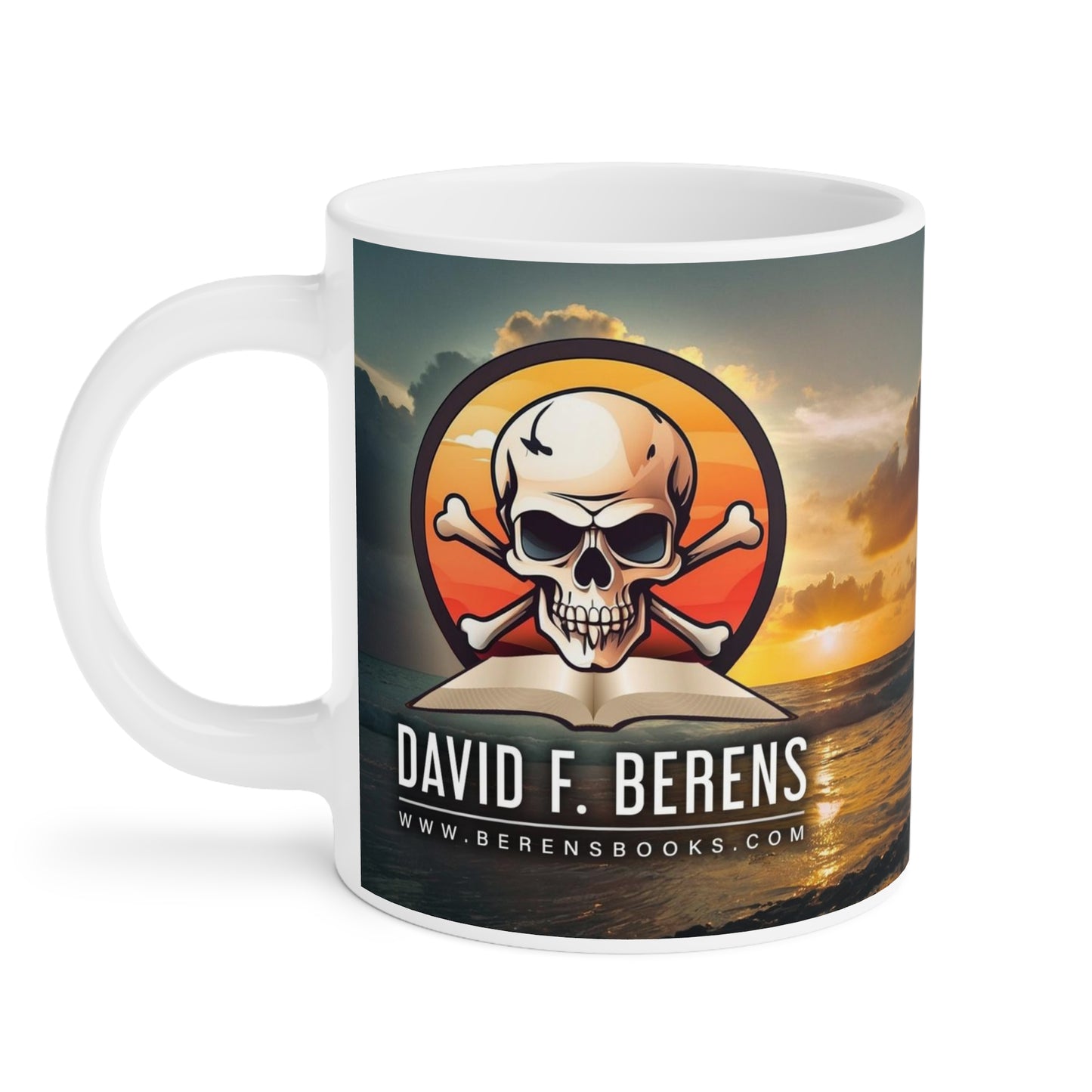 The Berens Books/Hat Check Mug - Beach Background (11oz\15oz\20oz)