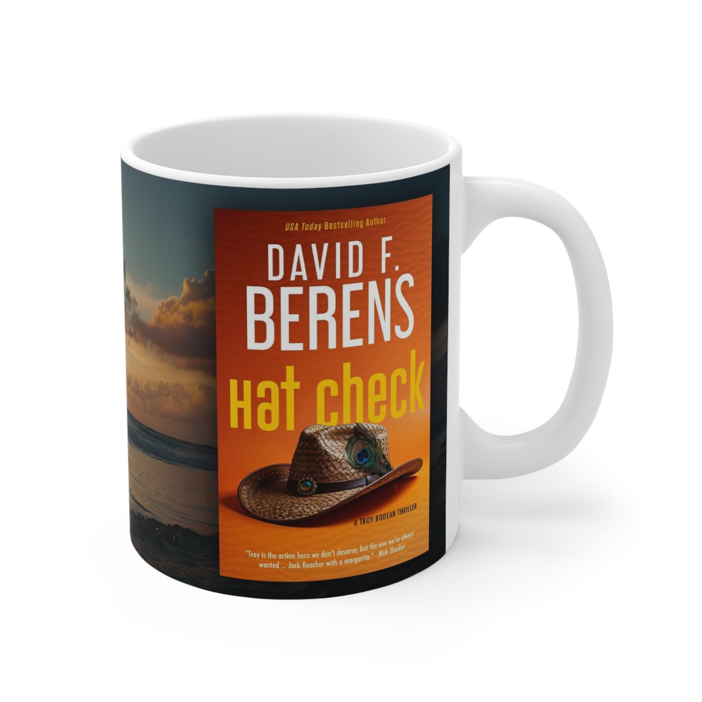 The Berens Books/Hat Check Mug - Beach Background (11oz\15oz\20oz)