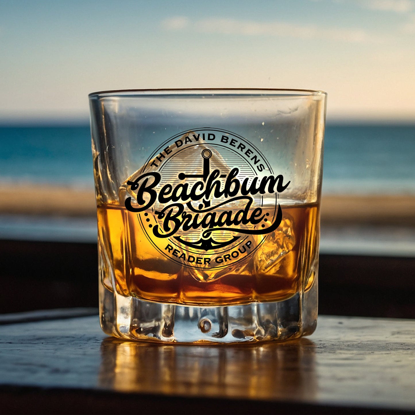 Beach Bum Brigade Bar Glass