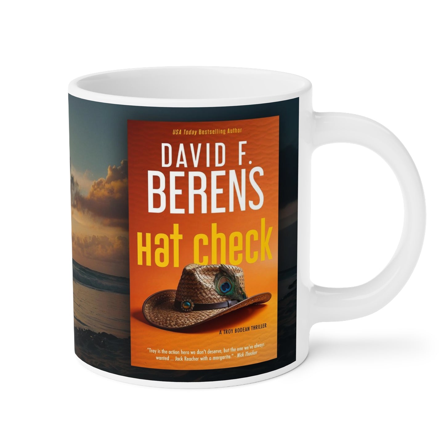The Berens Books/Hat Check Mug - Beach Background (11oz\15oz\20oz)